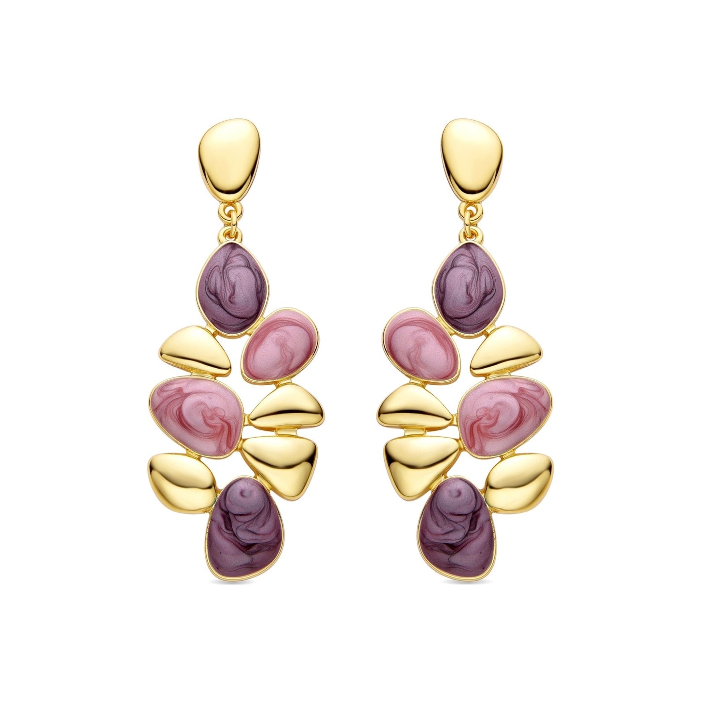 Pendientes acabado oro 18k