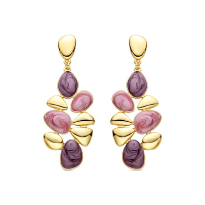 Pendientes acabado oro 18k