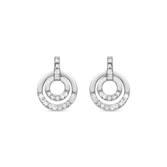Pendientes acabado plata