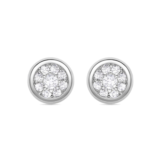 Pendientes acabado plata