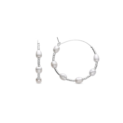 Pendientes acabado plata