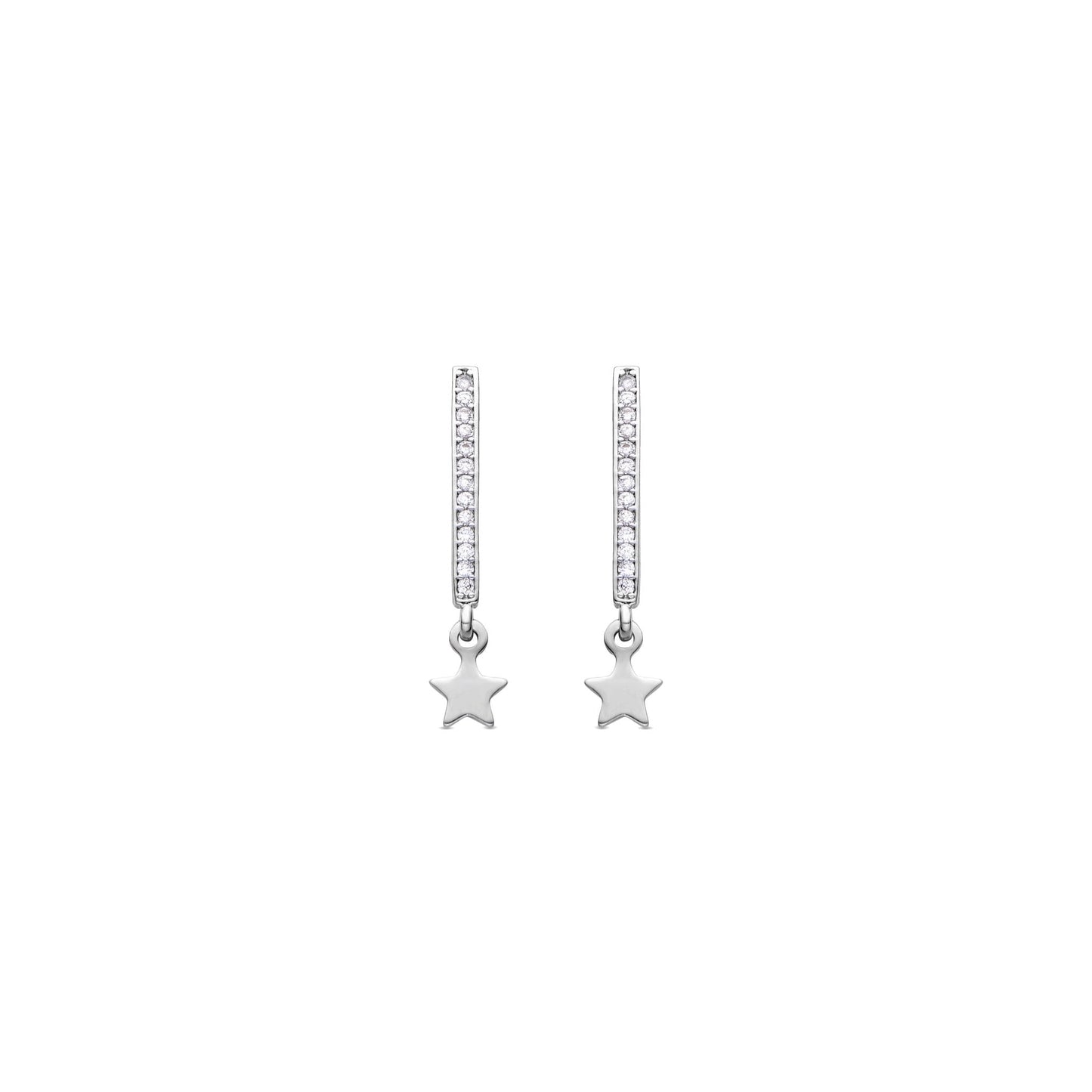 Pendientes acabado plata