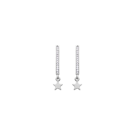 Pendientes acabado plata