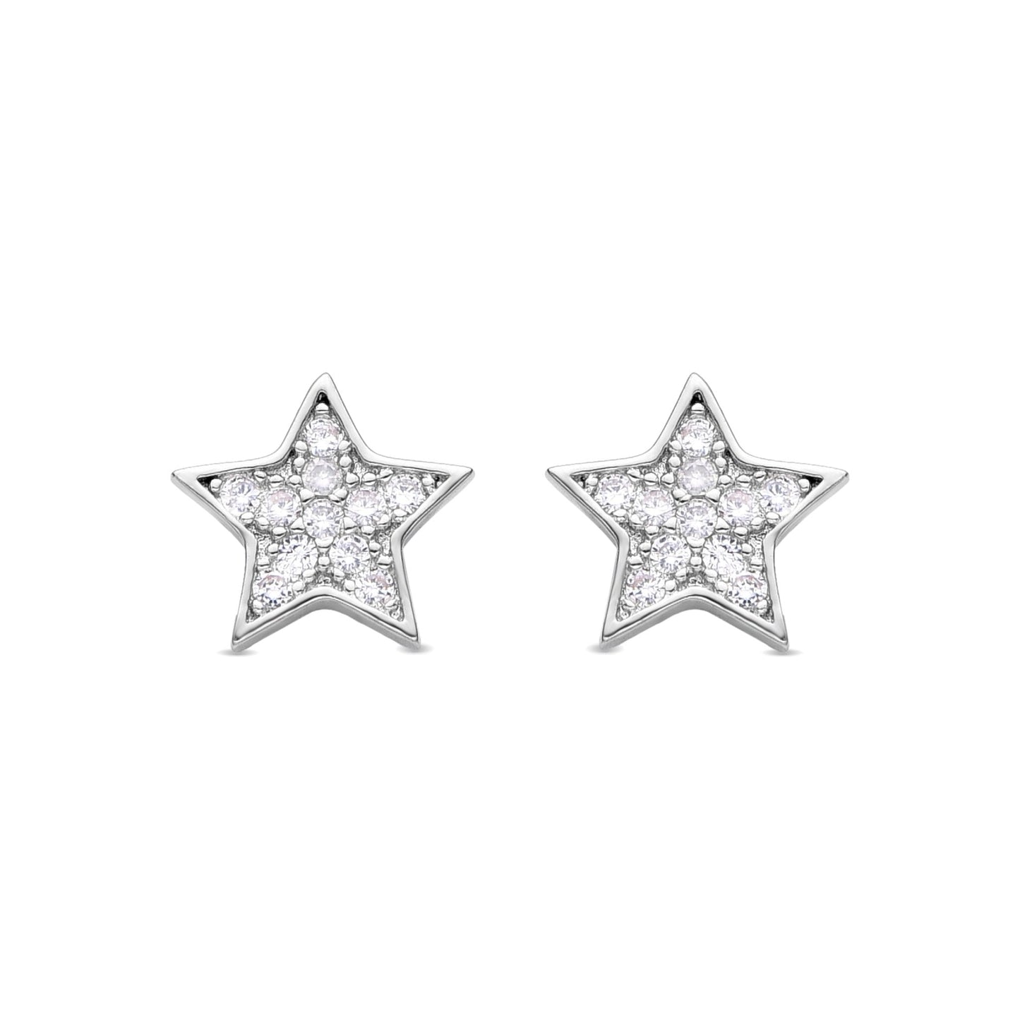 Pendientes acabado plata