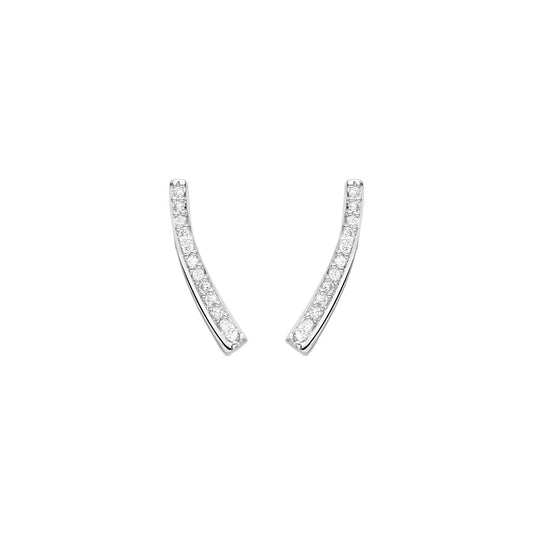 Pendientes acabado plata