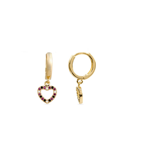 Pendientes acabados en oro 18k