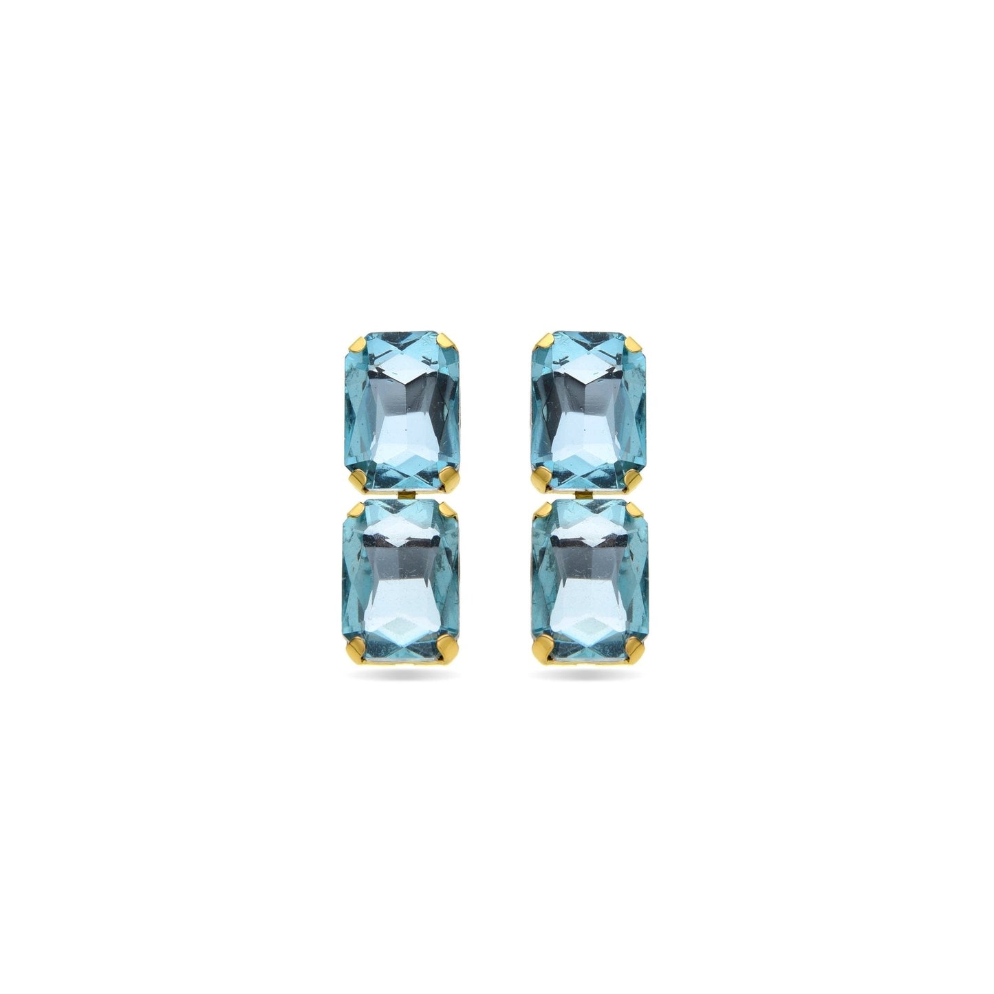 Pendientes acabados en oro amarillo 18k