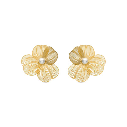 Pendientes acabados en oro amarillo 18k