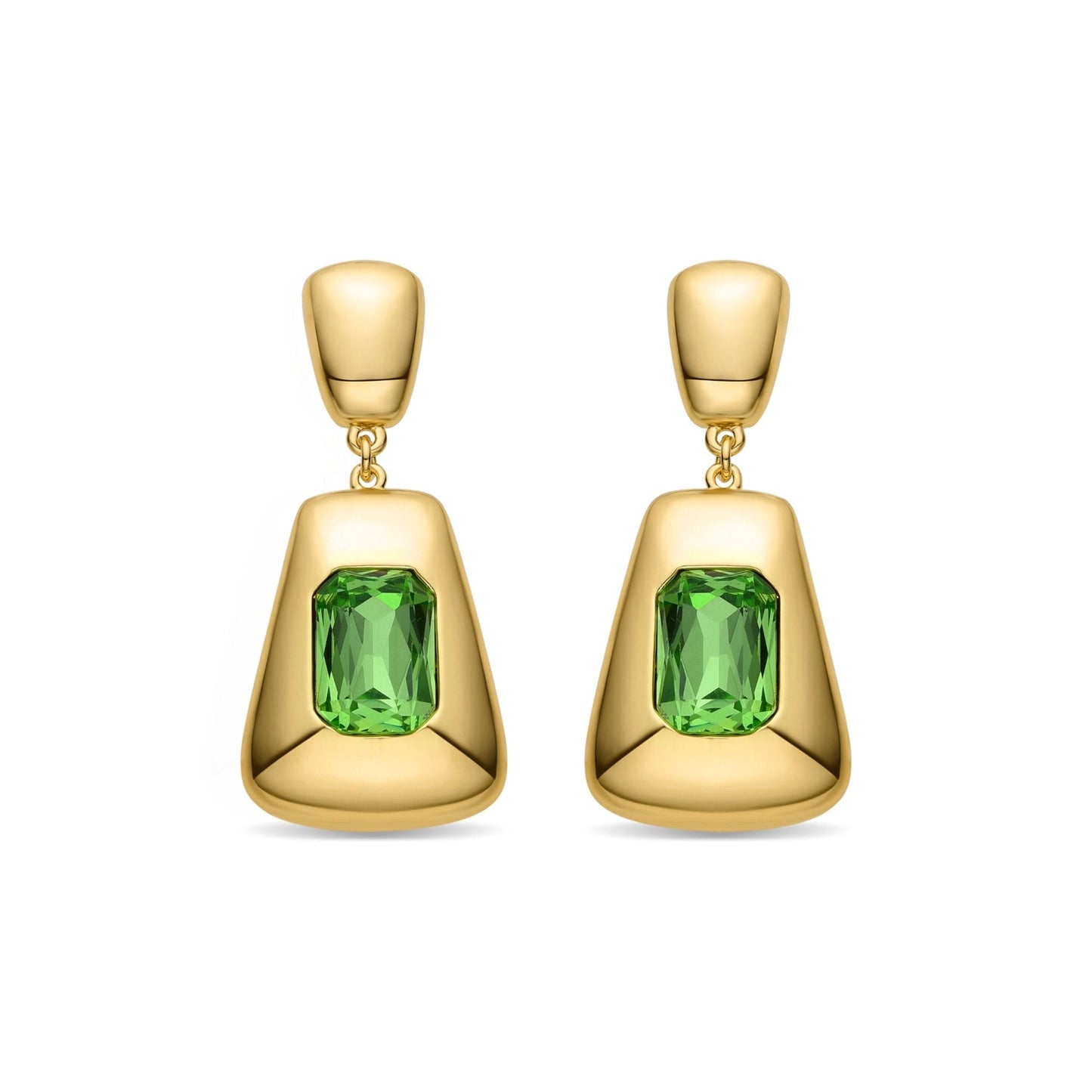 Pendientes acabados en oro amarillo 18K