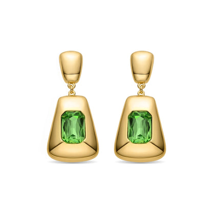 Pendientes acabados en oro amarillo 18K