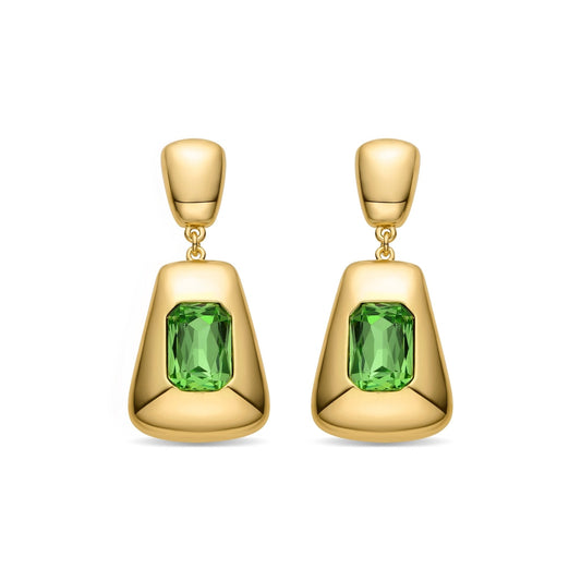 Pendientes acabados en oro amarillo 18K