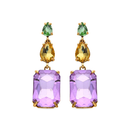 Pendientes acabados en oro amarillo 18k