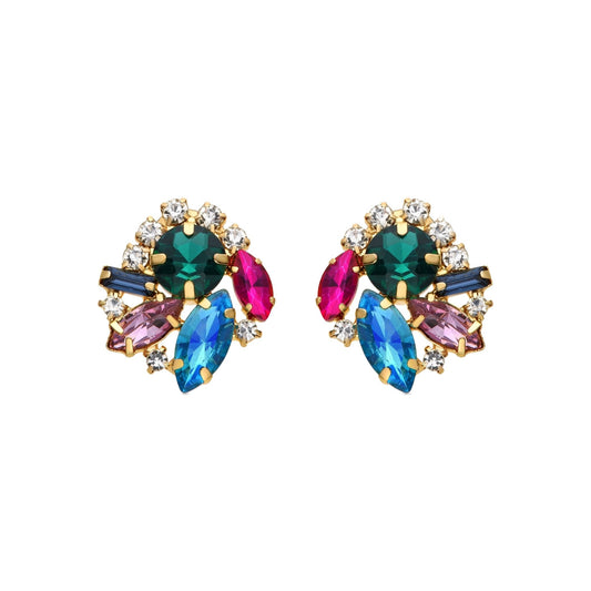 Pendientes acabados en oro amarillo 18k