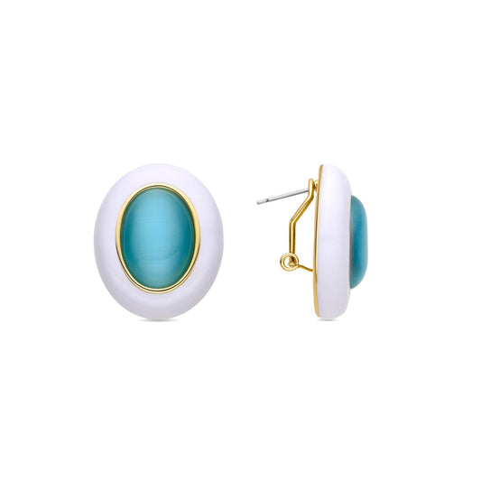 Pendientes acabados en oro amarillo 18K