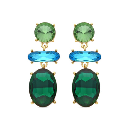Pendientes acabados en oro amarillo 18k