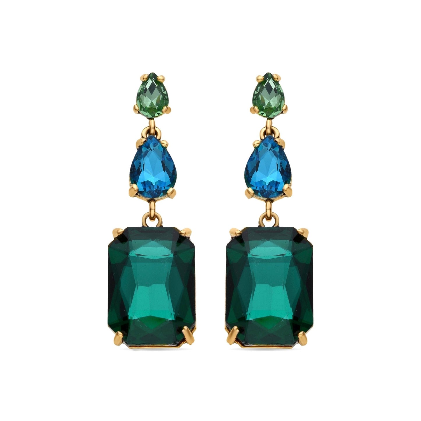 Pendientes acabados en oro amarillo 18k