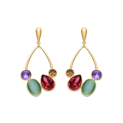 Pendientes acabados en oro amarillo 18K