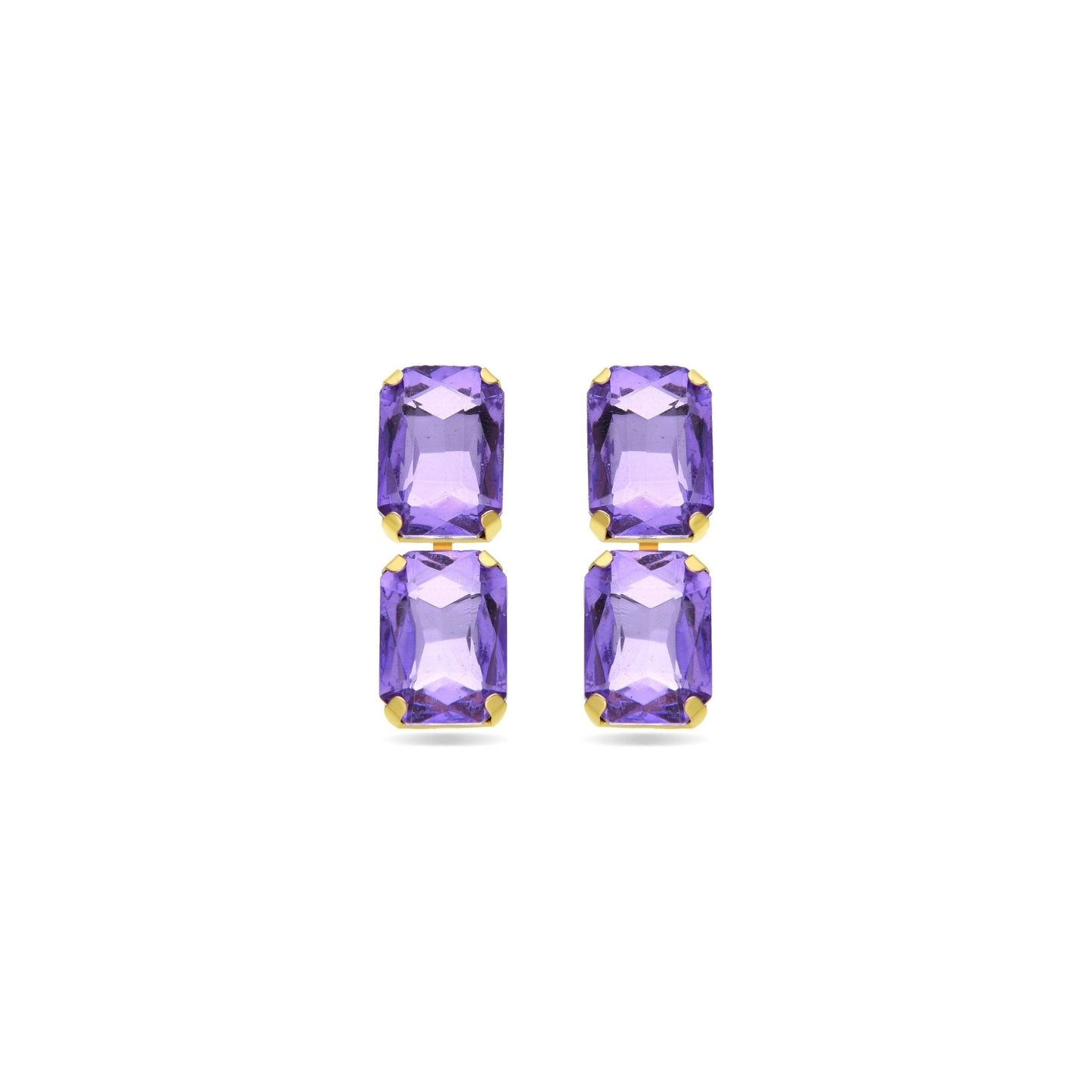 Pendientes acabados en oro amarillo 18k