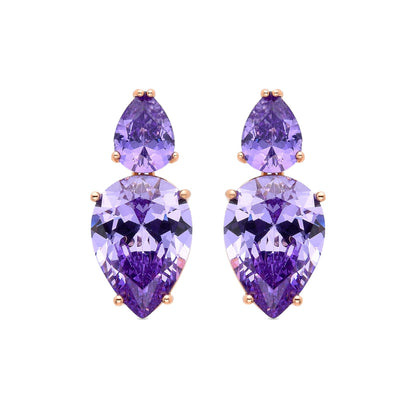 Pendientes acabados en oro amarillo de 18K
