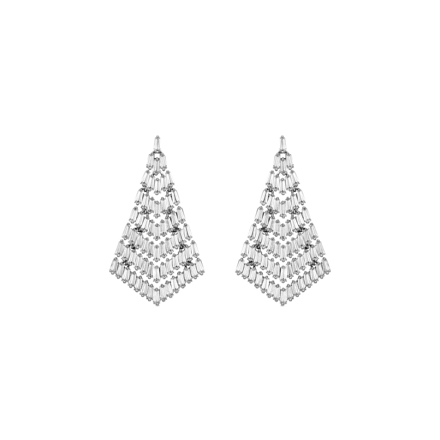 Pendientes acabados en oro rosa de 18K