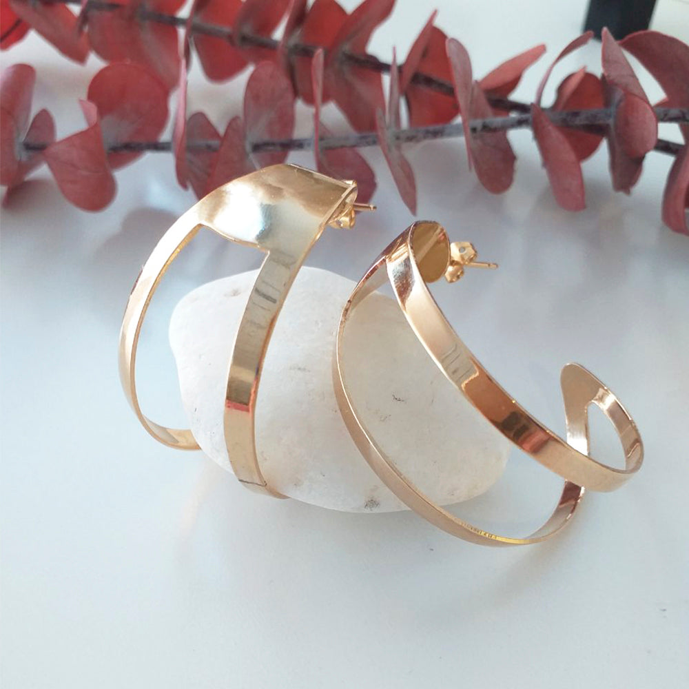 PENDIENTES ARO LUNA