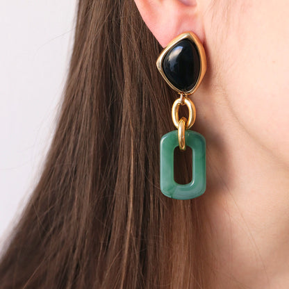Pendientes dorados para mujer BASIL STUDIO