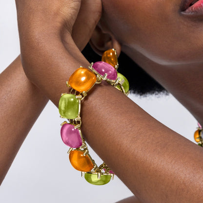 Pulsera Tosab acabada en oro amarillo 18k